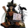 Beleuchtete Geisterhexe Mit Kröte & Zauberbuch 50cm -Halloween Dekorations Geschäft beleuchtete maerchenhexe mit zauberbuch und rabe lighted storybook witch with magic book and raven 54768 01