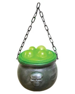 Kochender Hexenkessel Deko -Halloween Dekorations Geschäft blubbernder hexenkessel mit licht und sound magic witches cauldron with light and sound 52626 01