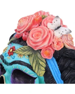 Calavera De Azucar Totenschädel 19cm -Halloween Dekorations Geschäft calavera de azucar totenkopf calavera de azucar skull dia de los muertos figur 54563 05