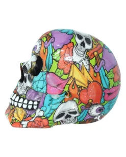 Calypso Pop Art Totenkopf 10 Calypso Pop Art Totenkopf -Halloween Dekorations Geschäft calypso pop art totenschaedel calypso pop art totenkopf calypso pop art skull 50728 03