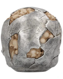 Fraktur Totenschädel 16cm -Halloween Dekorations Geschäft fracture totenkopf fracture totenschaedel fracture skull gothic deko 54583 03