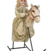 Geistermädchen Auf Schaukelpferd Halloween Animatronic -Halloween Dekorations Geschäft geistermaedchen auf schaukelpferd halloween animatronic rocking horese dolly animated prop 51449
