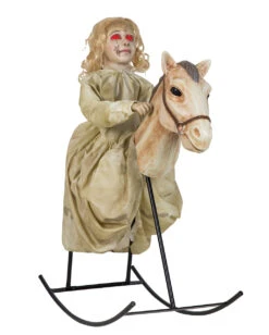 Geistermädchen Auf Schaukelpferd Halloween Animatronic
