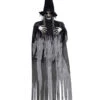 Böse Hexe Hängefigur Grau 180cm 1 Böse Hexe Hängefigur Grau 180cm -Halloween Dekorations Geschäft graue hexe haengefigur 180cm grey witch hanging figure halloween figur zum aufhaengen 53367