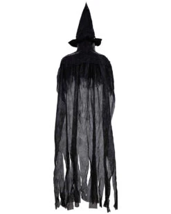 Böse Hexe Hängefigur Grau 180cm -Halloween Dekorations Geschäft graue hexe haengefigur 180cm grey witch hanging figure halloween figur zum aufhaengen 53367 3