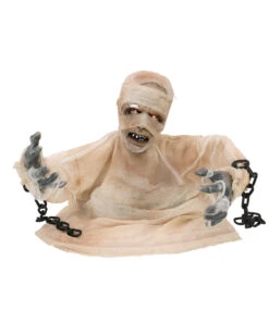 Mumie Halloween Animatronic 40cm -Halloween Dekorations Geschäft groundbreaker mumie animatronic 40cm halbierte mumie halloween dekofigur animated mummy 36298 04