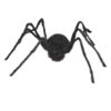 Schwarze Monsterspinne Mit Fell 200 Cm -Halloween Dekorations Geschäft haarige monsterspinne mit kunstfell large furry spider halloween dekoration 38048 01