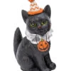 Halloween Clown Katze Mit Kürbis 15cm -Halloween Dekorations Geschäft halloween clowns katze mit kuerbis 15cm halloween clown cat with pumpkin katzen figur halloween 54262