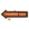 Halloween Party Hinweisschild 56 X 17 Cm -Halloween Dekorations Geschäft halloween party hinweisschild halloween party sign halloween deko 37968 01 1
