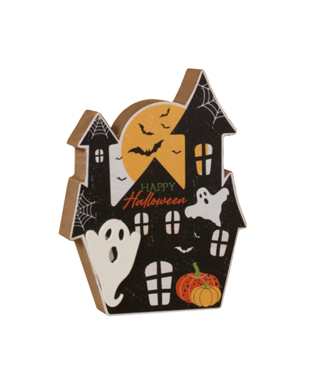Haunted House Aufsteller Happy Halloween 12cm 3 Haunted House Aufsteller Happy Halloween 12cm