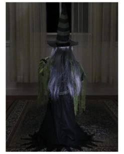 Hexe Mit Hexenkugel Halloween Animatronic -Halloween Dekorations Geschäft hexe mit wahrsagekugel halloween animatronic fortune teller witch halloween animated prop horror und halloween deko 51248 3