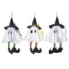 Kleines Weißes Gespenst Mit Hexenhut 36 Cm -Halloween Dekorations Geschäft kleiner weisser geist mit hexenhut little white ghost with witch hat 39603 01