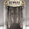 Friedhof Türvorhang -Halloween Dekorations Geschäft knochenfriedhof tuervorhang halloween deko beware door curtain 28459