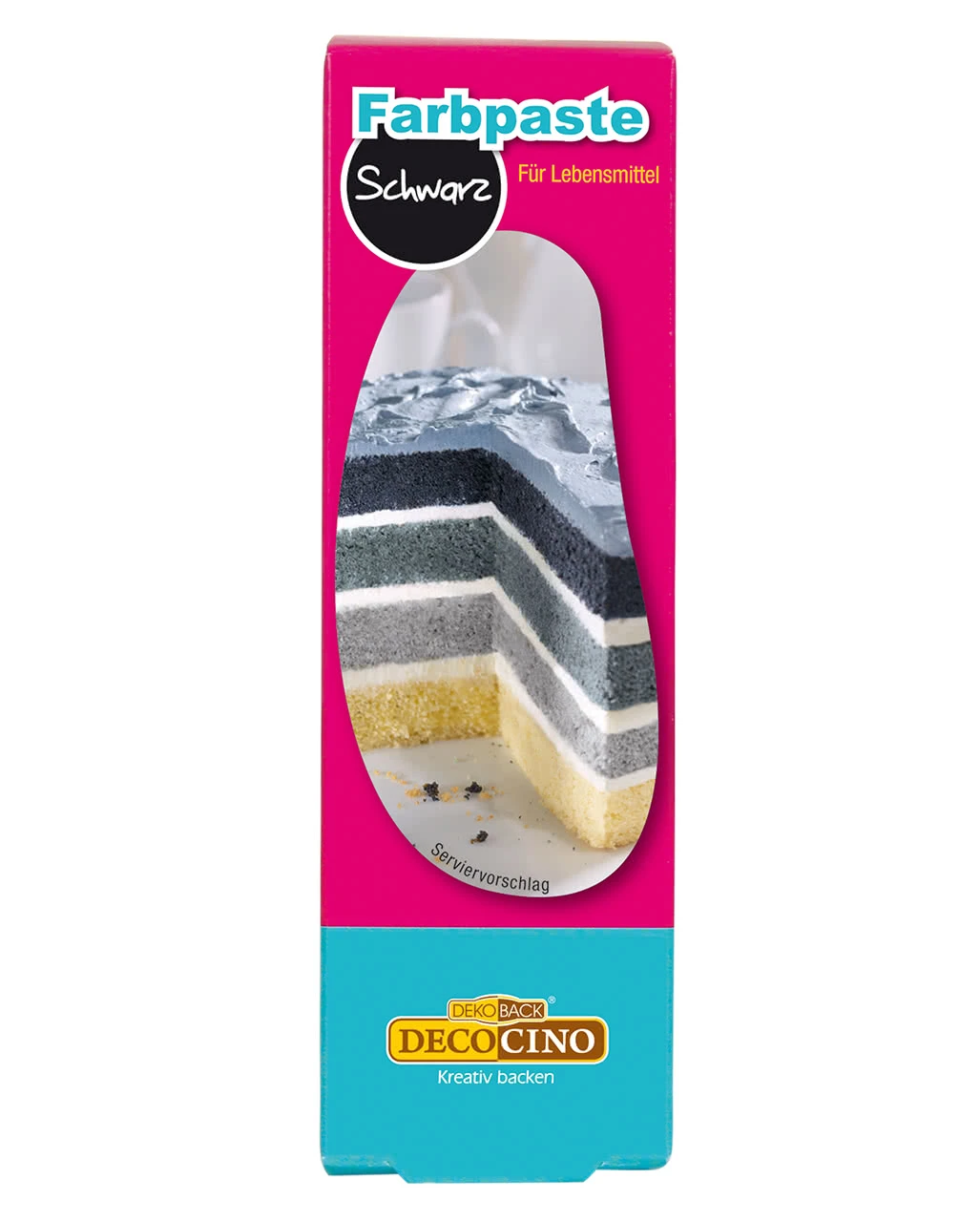 Schwarze Lebensmittelfarbe