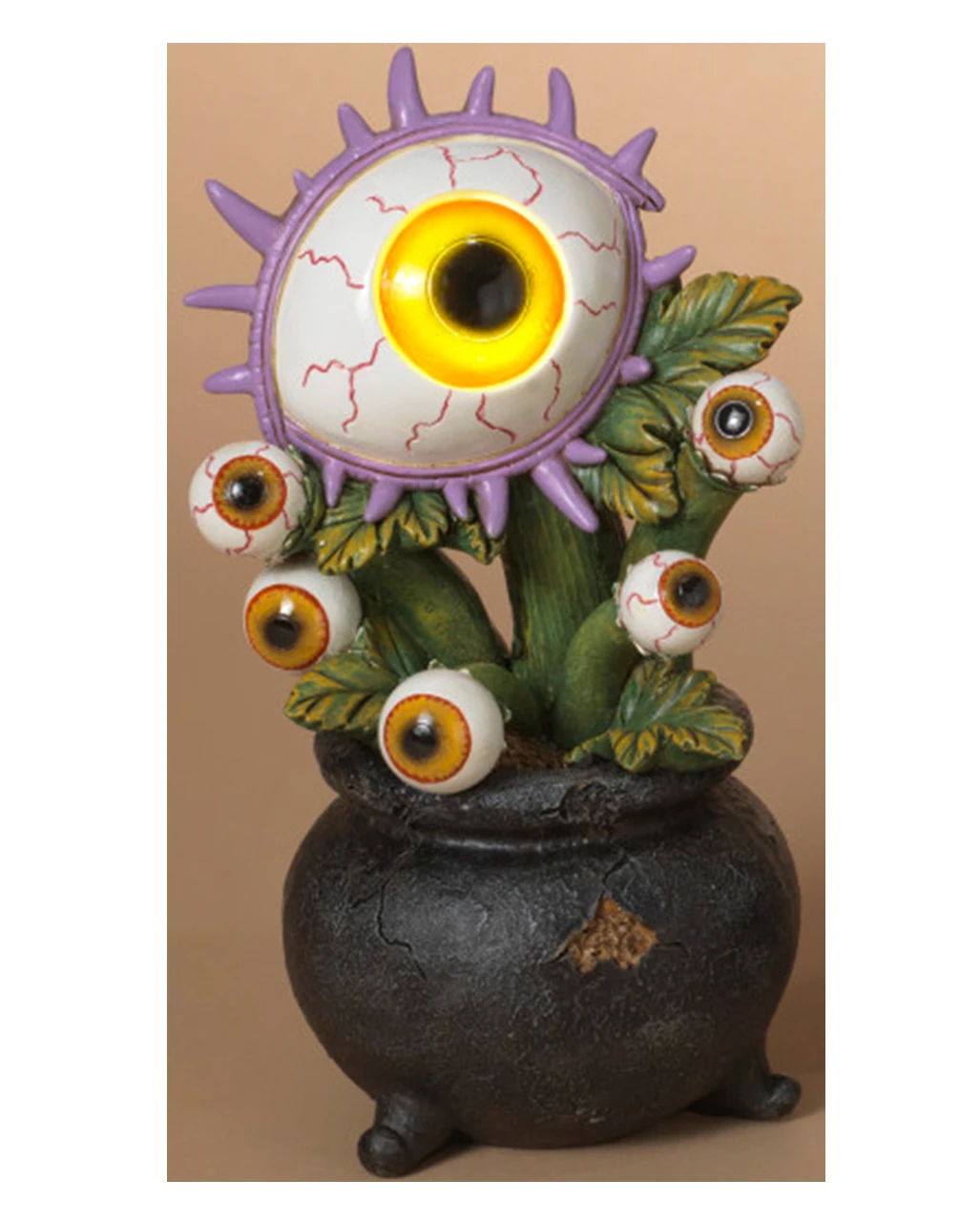 Pflanze Mit Leuchtendem Augapfel In Hexenkessel 22cm 4 Pflanze Mit Leuchtendem Augapfel In Hexenkessel 22cm – Bild 2