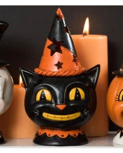 Johanna Parker Katze Mit Leuchtendem Spitzhut 20cm 5 Johanna Parker Katze Mit Leuchtendem Spitzhut 20cm -Halloween Dekorations Geschäft leuchtende johanna parker katze mit spitzhut 20cm light up hat fellow johanna parker cat 54058 2