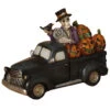 Halloween Pick Up Mit Skelett Leuchtend 24cm -Halloween Dekorations Geschäft leuchtender halloween pick up mit skelett 24cm lighted resin halloween truck with skeleton 54275