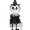 Frau Knochenhexe Kantenhocker Figur 40cm -Halloween Dekorations Geschäft mrs bone skully kantenhocker figur 40cm mrs boneskully sitting figure halloween skeletthexe figur halloween deko kinder 53801