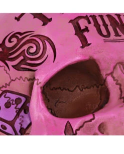 Pinke Tattoo Fund Totenschädel Spardose -Halloween Dekorations Geschäft pinke tattoo fund totenkopf spardose pinke tattoo fund money box totenschaedel geschenkartikel 54552 05