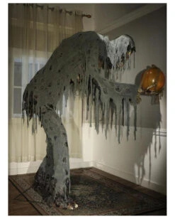 Großer Jack Reaper Mit Sprechendem Kürbis Halloween Animatronic -Halloween Dekorations Geschäft riesiger jack reaper mit sprechendem kuerbis halloween animatronic prowling jack reaper halloween prop animatronic horror und halloween deko 51244 3