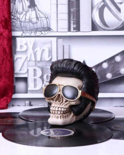 Rock 'n' Roll Totenschädel 17cm 15 Rock 'n' Roll Totenschädel 17cm -Halloween Dekorations Geschäft rock n roll totenkopf rock n roll totenschaedel rock n roll skull rockabilly wohnaccessoire 53392 07