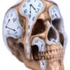 Die Zeit Vergeht Uhren Schädel 17,5cm 2 Die Zeit Vergeht Uhren Schädel 17,5cm -Halloween Dekorations Geschäft time goes by uhren schaedel 175cm time goes by clock skull die zeit vergeht totenkopf gothic deko 53997