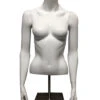 Weiblicher Schaufenster Oberkörper Weiß Mit Ständer 1 Weiblicher Schaufenster Oberkörper Weiß Mit Ständer -Halloween Dekorations Geschäft weiblicher schaufenster torso weiss mit bodenplatte female torso window mannequin halloween deko 50280 01