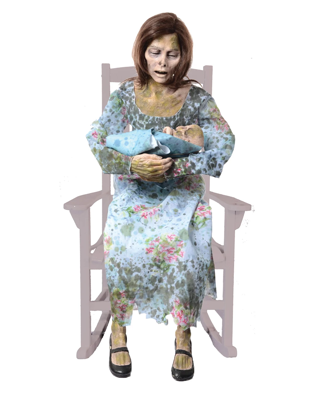 Zombie Mama & Baby Halloween Animatronic Mit Sound 3 Zombie Mama & Baby Halloween Animatronic Mit Sound